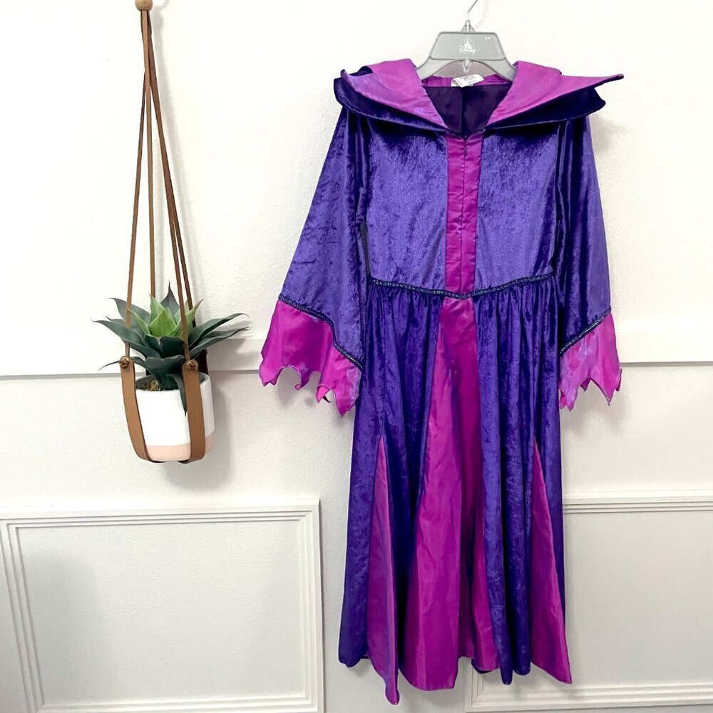 Disney Store Maleficient Dress Up Halloween Costume Purple Girls Size 7/8 - Picture 2 of 4